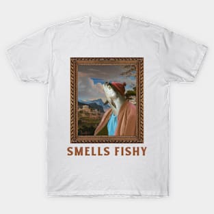 something Fishy Funny Art Meme T-Shirt